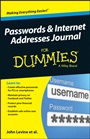 Passwords and Internet Addresses Journal For Dummies - ISBN 9781118828366