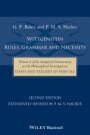 Wittgenstein: Rules, Grammar and Necessity: Volume 2 of an Analytical Commentary on the Philosophical Investigations, Essays and Exegesis §§185–242 - ISBN 9781118854594