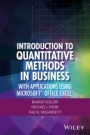 Introduction to Quantitative Methods in Business: With Applications Using Microsoft Office Excel - ISBN 9781119220978