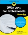 Word 2016 For Professionals For Dummies - ISBN 9781119286042