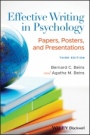Effective Writing in Psychology: Papers, Posters, and Presentations - ISBN 9781119722885