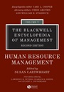 The Blackwell Encyclopedia of Management: Human Resource Management - ISBN 9781405116978
