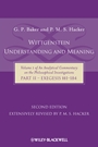 Wittgenstein: Understanding And Meaning: Volume 1 of an Analytical Commentary on the Philosophical Investigations, Part II: Exegesis §§1–184 - ISBN 9781405199254