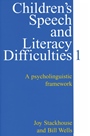 Childrens Speech and Literacy Difficulties, Book1: A Psycholinguistic Framework - ISBN 9781861560308