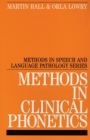 Methods in Clinical Phonetics - ISBN 9781861561848